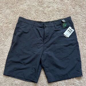 Billabong Black Flat Front Shorts Size 38